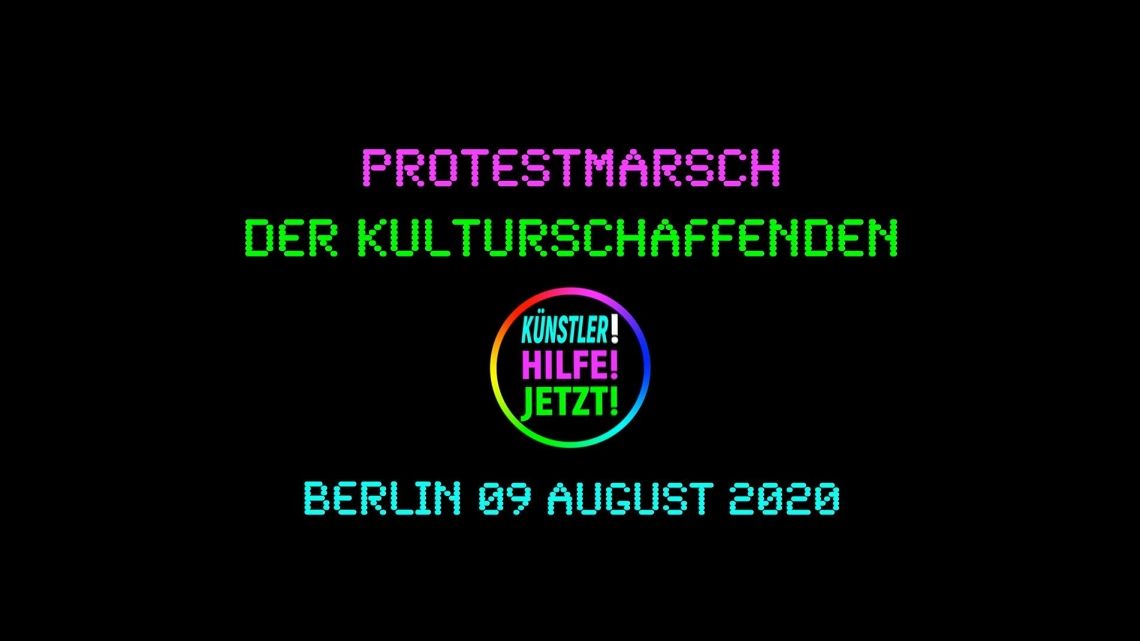 Bild zu Protestmarsch der Kulturschaffenden in Berlin
