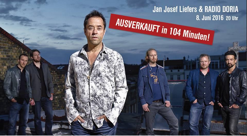 Bild zu Auch 2. Konzert von Jan Josef Liefers und Band DORIA in Rekordzeit ausverkauft!
