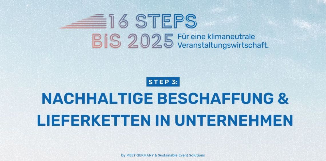 Bild zu „16 Steps bis 2025  - Für eine klimaneutrale Veranstaltungswirtschaft” 