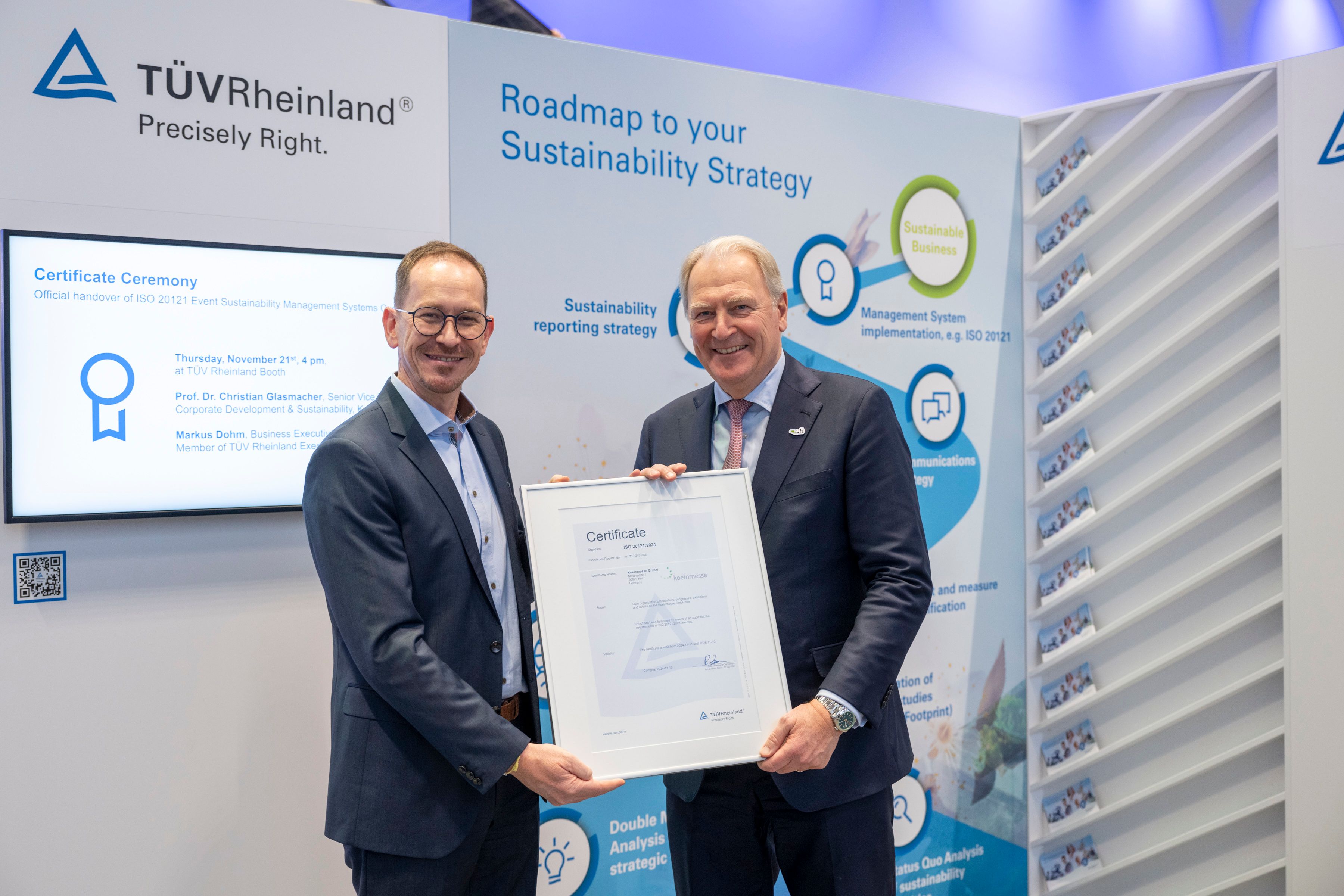 Bild zu Nachhaltiges Veranstaltungsmanagement: Koelnmesse als erster deutscher Messeplatz zertifiziert