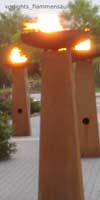 Bild zu Vorlights-Flammensäulen „Rusty“