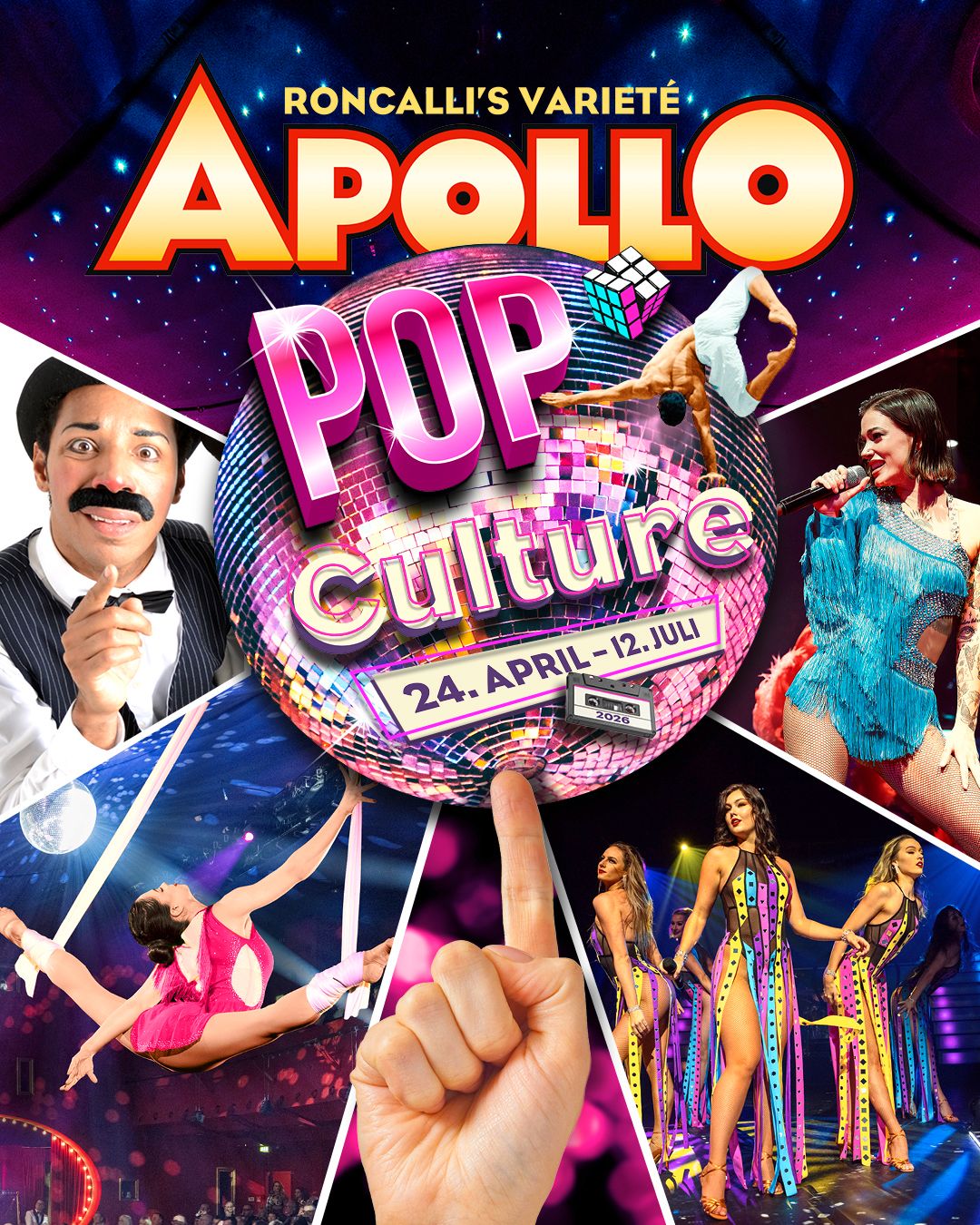 Bild zu „Pop Culture“: Roncalli’s Apollo Varieté macht Popkultur zur Show