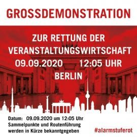 Bild zu Großdemonstration zur Rettung der Veranstaltungswirtschaft mit zentraler Kundgebung am Brandenburger Tor