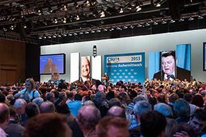 Bild zu Politischer Aschermittwoch der CSU: Gahrens + Battermann stattet Dreiländerhalle in Passau mit Medientechnik aus