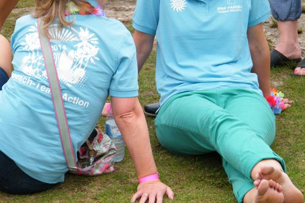 Bild zu Ellen Kamrad organisierte Beacholympiade für BNP Paribas Leasing Solutions