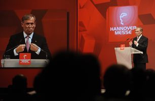 Bild zu Eröffnung der Hannover Messe 2009 erfolgreich durch insglück inszeniert
