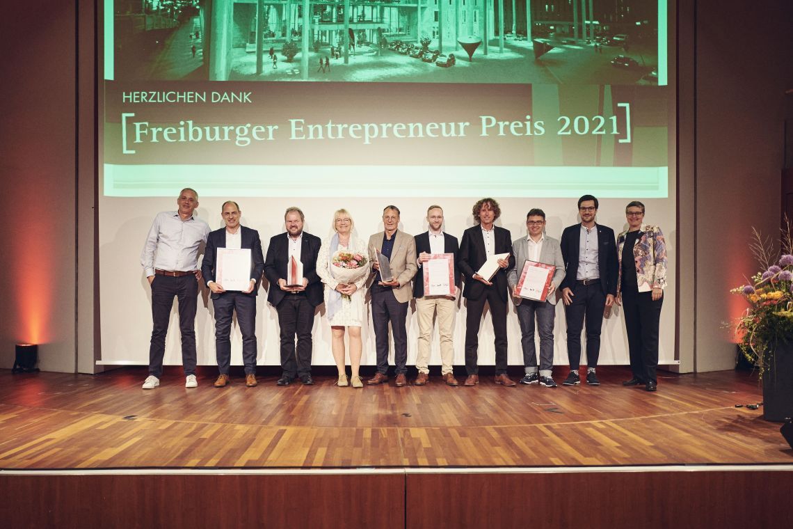 Bild zu Verleihung des Freiburger Entrepreneur Preis 2021