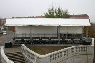 Bild zu 20 Jahre Mauerfall Berlin - Pressetribüne von Lightcompany GmbH