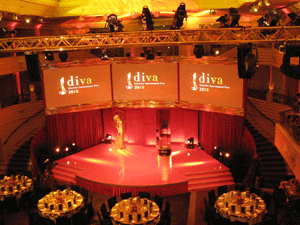 Bild zu SSM Veranstaltungstechnik setzt den DIVA AWARD 2010 in Szene