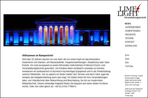 Bild zu Limelight Veranstaltungstechnik aus München mit nagelneuer Homepage
