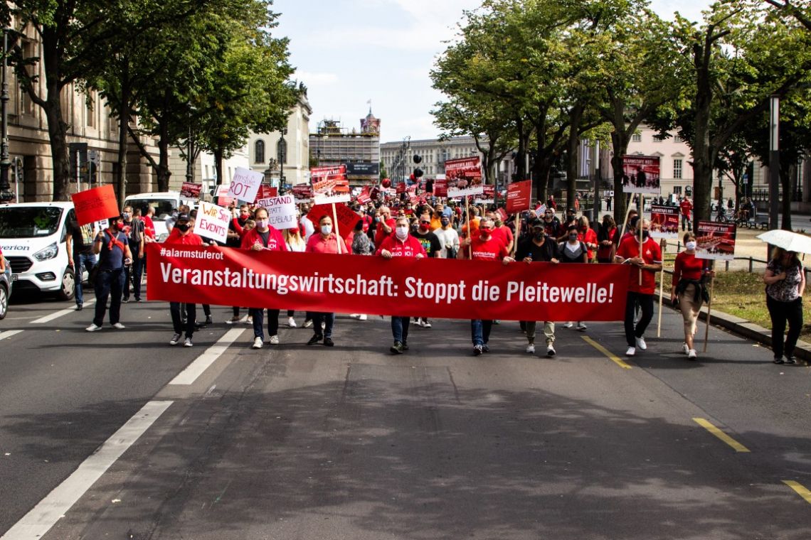Bild zu Deutsche Veranstaltungswirtschaft kollabiert - Zweite Großdemonstration am 28. Oktober in Berlin