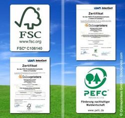 Bild zu Onlineprinters GmbH mit Umweltsiegeln FSC und PEFC zertifiziert