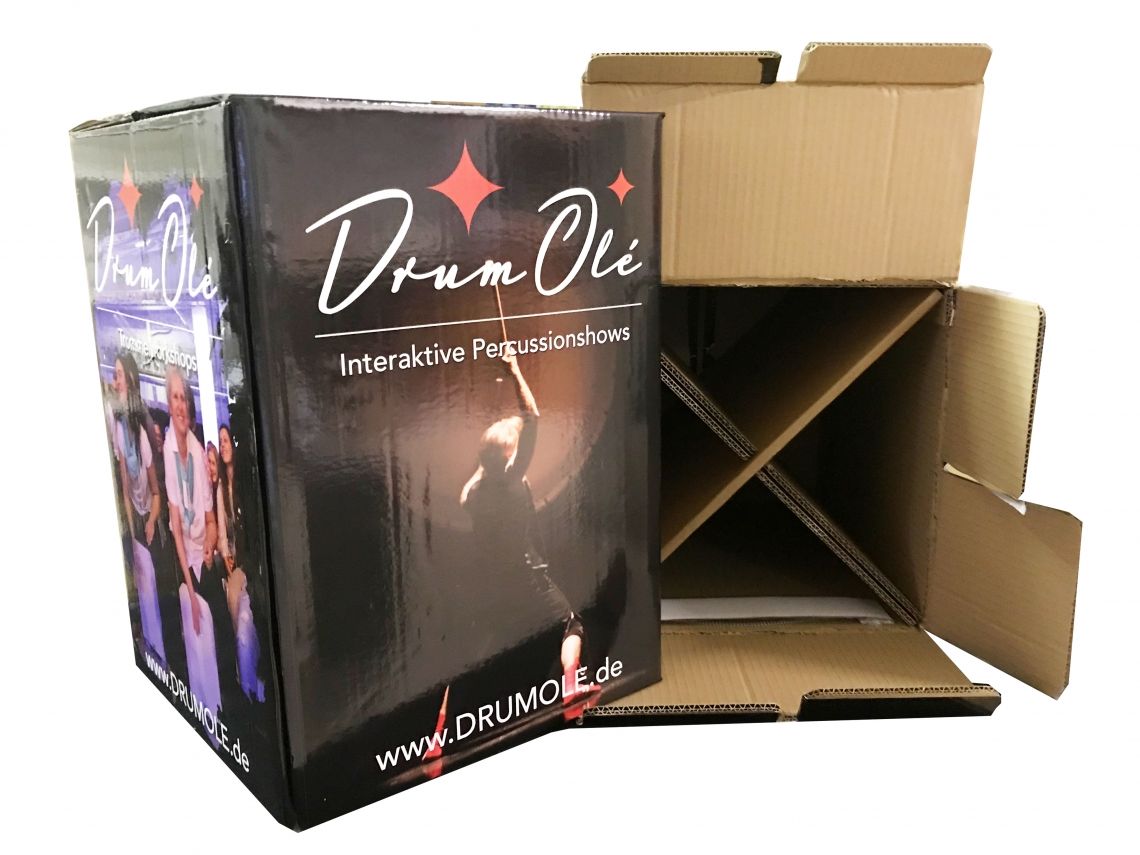 Bild zu DRUM OLE Drum-Workshops jetzt mit bedruckbaren Papp-Cajons