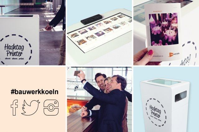Bild zu bauwerk köln investiert in innovative Fotodruckstation: Hashtagprinter