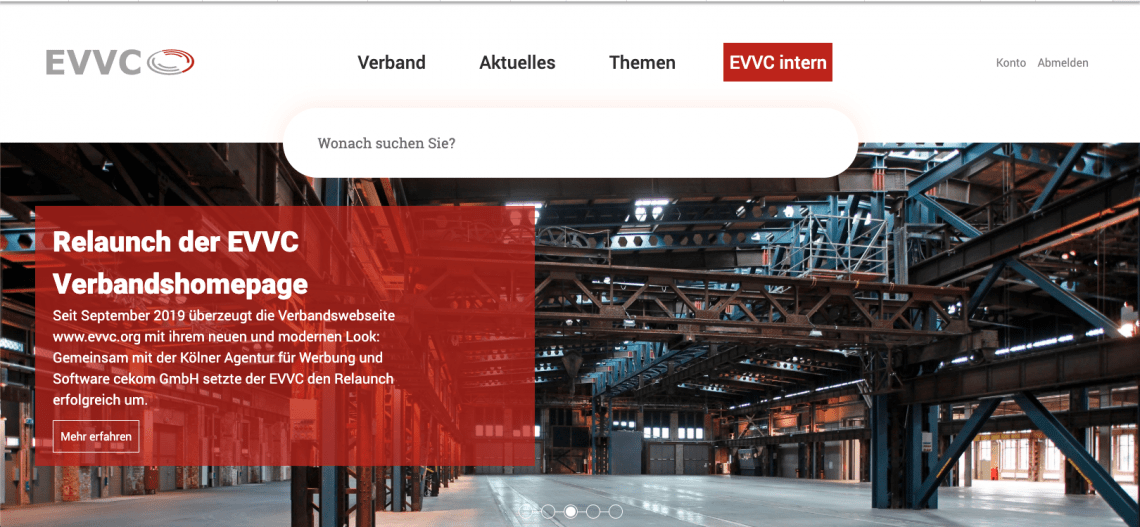 Bild zu Übersichtlich, modern und responsiv: Erfolgreicher Relaunch der EVVC-Homepage