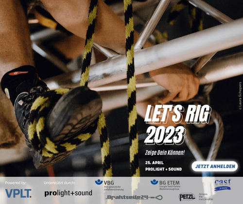 Bild zu Prolight + Sound 2023: Das neue Format „Let’s Rig 2023“ stellt Rigger:innen in den Fokus