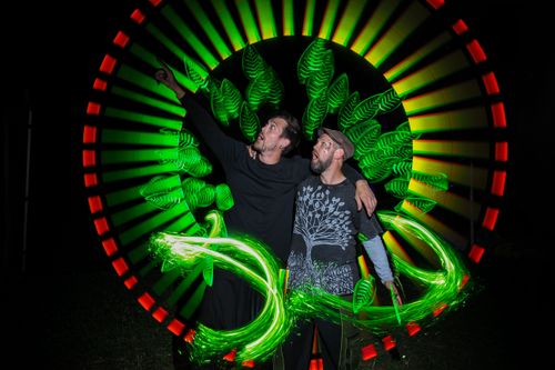 Bild zu Lightpainting Fotobox – wenn die Gäste Teil eines Kunstwerks werden 