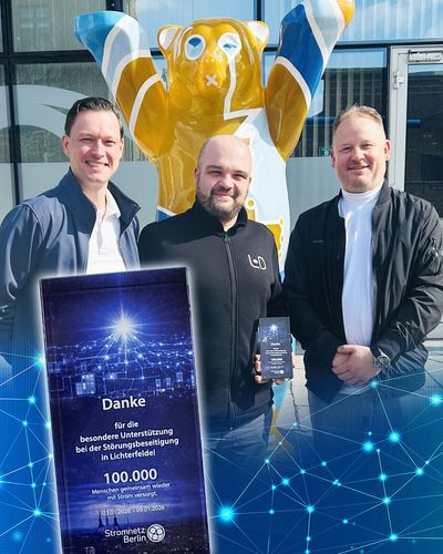 Bild zu L & D Betriebsgastronomie erhält Stromnetz-Award für herausragenden Einsatz beim Berliner Stromausfall