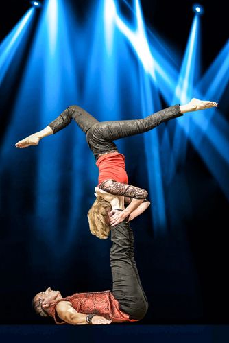 Bild zu „Perspektiven“ – Artistisches Straßentheater im Stil des zeitgenössischen Zirkus