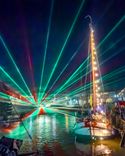 Spektakuläre Lasershow für Events im Außenbereich