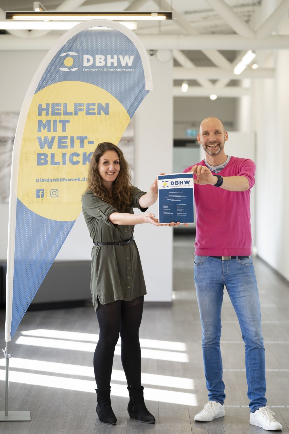 Bild zu Studierende der IST-Hochschule erstellen Kommunikationsplan für Deutsches Blindenhilfswerk