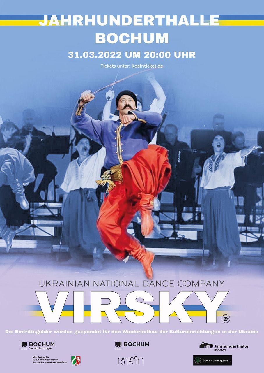 Bild zu Benefiz-Show der Ukrainian National Dance Company Virsky macht nach Auftritten in Warschau, Krakau, Neapel und Köln auch in Bochum Station