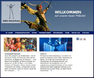 Bild zu Die neue ZEBRA Stelzentheater Website ist online!